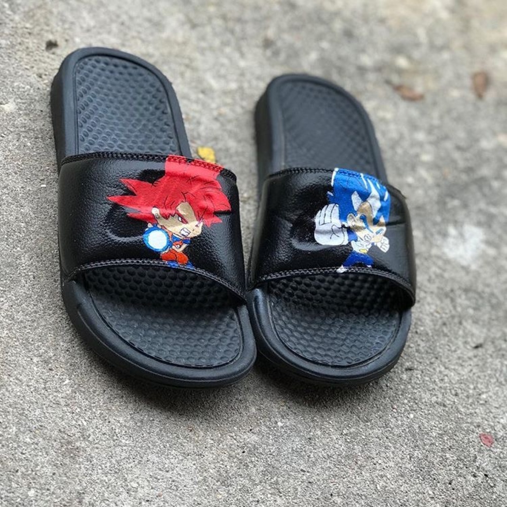 Nike Slides Dragon Ball Super Customs